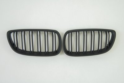 Решітка радіатора на BMW 3 Series E92 / E93 2006-2010 рік Чорні Матові Подвійні M-Look BMW-E92062 фото